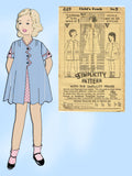 Simplicity 449: 1930s Uncut Baby Girls Bloomer Dress Sz 2 Vintage Sewing Pattern- Vintage4me2