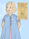 Simplicity 449: 1930s Uncut Little Girls Bloomer Dress Sz 8 Vintage Sewing Pattern -Vintage4me2