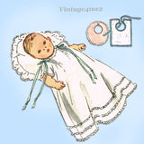 1950s Vintage Simplicity Sewing Pattern 4507 Baby Layette w Christening Dress