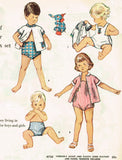 1950s Original Vintage Simplicity Pattern 4725 Uncut Baby Sun Suit Sz 6 mos