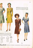 1940s Vintage Simplicity Sewing Pattern 4736 Misses WWII Rouched Suit Sz 36 Bust - Vintage4me2