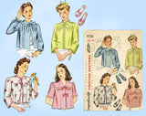 Simplicity 4756: 1940s Misses Bedjacket & Slippers 38B Vintage Sewing Pattern