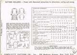 Simplicity 4756: 1940s Misses Bedjacket & Slippers 40B Vintage Sewing Pattern