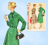 1950s Vintage Simplicity Sewing Pattern 4802 Uncut Misses Day Dress Sz 36 B