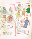 Simplicity 4830: 1940s 11in Tiny Tears Baby Doll Clothes Set Vintage Sewing Pattern