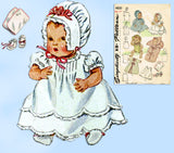 Simplicity 4830: 1940s 11in Tiny Tears Baby Doll Clothes Set Vintage Sewing Pattern