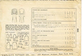 Simplicity 4843: 1940s Lovely Misses WWII Dress Size 34 B Vintage Sewing Pattern