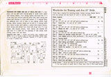 1950s Vintage Simplicity Sewing Pattern 5214 Uncut 12in High Heel Doll Clothes