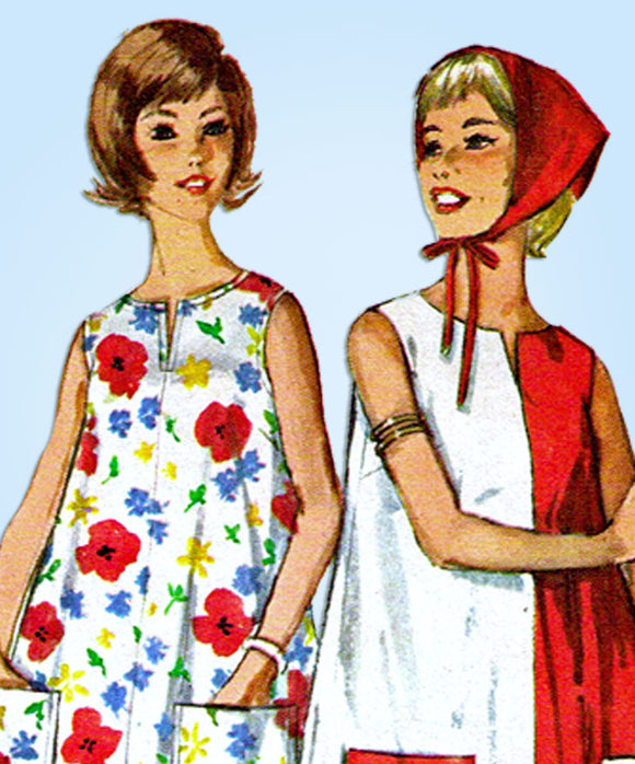 1960s Vintage Simplicity Sewing Pattern 5300 Uncut Misses Easy Tent Dress Sz LRG