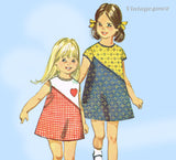 Simplicity 6469: 1960s Uncut Toddler Girls Dress Size 4 Vintage Sewing Pattern