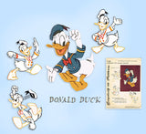 1940s Vintage Simplicity Transfer Pattern 7129 Uncut Donald Duck Bedspread Motif