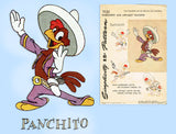 1940s Vintage Simplicity Transfer Pattern 7131 Uncut Panchito Bedspread Motif
