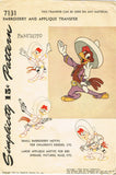 1940s Vintage Simplicity Transfer Pattern 7131 Uncut Panchito Bedspread Motif