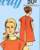 1960s Vintage Simplicity Sewing Pattern 7365 Cute Misses Coverall Apron Sz Small