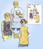 1960s Vintage Simplicity Sewing Pattern 7974 His & Hers Apron Set Size Medium