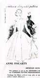 1950s Rare Vintage Designer Spadea Pattern 1171 Uncut Anne Fogarty Dress 33.5 B - Vintage4me2