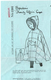 Spadea NA-2021: 1960s Little Girls Hooded Cape Sz 27-29 B Vintage Sewing Pattern - Vintage4me2