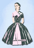 1950s Vintage Spadea Designer Sewing Pattern 1223 Anne Fogarty Cocktail Dress