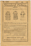 Standard 2369: 1920s Sweet Toddler Girls Dress Size 4 Vintage Sewing Pattern