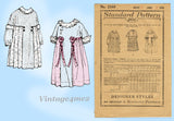 Standard 2369: 1920s Sweet Toddler Girls Dress Size 4 Vintage Sewing Pattern
