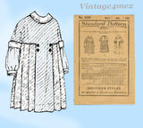 Standard 2369: 1920s Sweet Toddler Girls Dress Size 4 Vintage Sewing Pattern