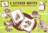 Superior 151: Vintage Original  Embroidery Transfer Uncut Veggie Fruit Tea Towel Motifs