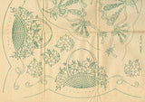 1940s Vintage Superior Embroidery Transfer 158 Uncut Flower Basket Pcases - Vintage4me2