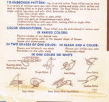 1940s Vintage Superior Embroidery Transfer 159 Uncut Monogram & Frames