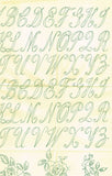 1940s Vintage Superior Embroidery Transfer 159 Uncut Monogram & Frames