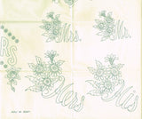 1940s Vintage Superior Embroidery Transfer 176 FF Floral His & Hers Pillowcases
