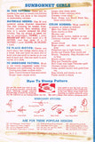 1940s Vintage Superior Embroidery Transfer 183 Uncut SunBonnet Sue Tea Towels - Vintage4me2