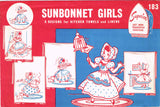 1940s Vintage Superior Embroidery Transfer 183 Uncut SunBonnet Sue Tea Towels - Vintage4me2
