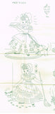 1940s Vintage Superior Embroidery Transfer 183 Uncut SunBonnet Sue Tea Towels - Vintage4me2