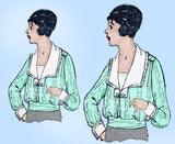 Superior v830: 1910s Uncut Misses Waist or Blouse Sz 36 B Vintage Sewing Pattern