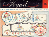 1950s Vintage Vogart Embroidery Transfer 108 Uncut His and Hers Pillowcase Motifs - Vintage4me2