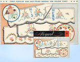 1950s Vintage Vogart Embroidery Transfer 108 Uncut His and Hers Pillowcase Motifs - Vintage4me2