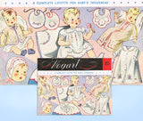 1950s Vintage Vogart Embroidery Transfer 125 Uncut Layette Motifs