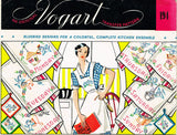 1950s Vintage Vogart Embroidery Transfer 194 Uncut Blue Bird DOW Tea Towels