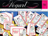 1950s Vintage Vogart Embroidery Transfer 241 Uncut Sally Perkins DOW Tea Towels