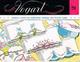 1950s Vintage Vogart Embroidery Transfer 288 Novelty Applique Lady Pillowcase Uncut Factory Folded Vintage4me2