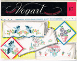 Vogart 617: 1950s Darlin Vogart Original Uncut Flower Cart Kitty Transfer