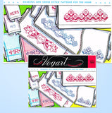 1950s Vintage Vogart Embroidery Transfer 653 Classic Cross Stitch Pillowcases