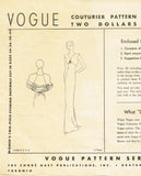 Vogue 217: 1930s Rare Couturier Evening Gown Cape Sz 34 B Vintage Sewing Pattern