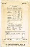 1930s Vintage Vogue Sewing Pattern 2195 Uncut Girls Suspender Skirt Sz 8