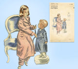 1940s Vintage Vogue Pattern 2473 Cute Toddler Girls Bathrobe Size 6