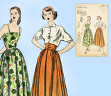 Vogue 3206: 1940s Junior Misses Sun Dress & Topper Sz 31.5B Vintage Sewing Pattern