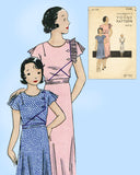 1930s Vintage Vogue Sewing Pattern 3469 Cute Little Girls Party Dress Size 10
