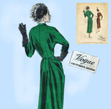 Vogue Couturier 404: 1940s Rare Designer Dress Size 34 B Vintage Sewing Pattern