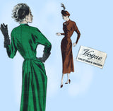 Vogue Couturier 404: 1940s Rare Designer Dress Size 34 B Vintage Sewing Pattern