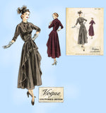 Vogue Couturier 466: 1940s Rare Designer Dress Size 34 B Vintage Sewing Pattern